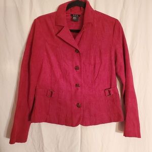 3for$25 RQT petite red jacket button down suit